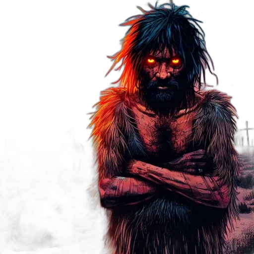 creature, animal, concept art, comic book art, fantasy art, watercolor, post-apocalyptic, figure transparent PNG cut-out