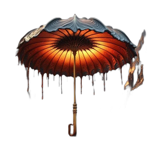 umbrella, staff, crown, hat, concept art, fantasy art, pixel art, 3d render transparent PNG cut-out