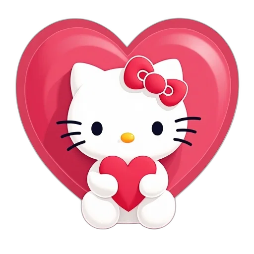 cartoon, pixel art, hello, kitty transparent PNG cut-out