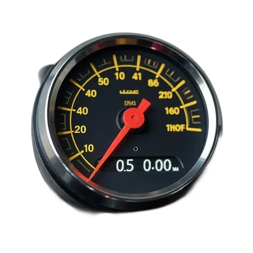 close-up, motorcycle, speedometer, digital, display, showing, speed, kilometers transparent PNG cut-out