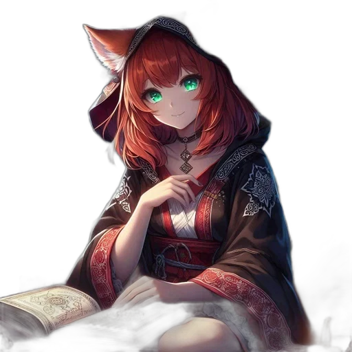 staff, jacket, mask, weapon, fantasy art, anime, pixel art, concept art transparent PNG cut-out