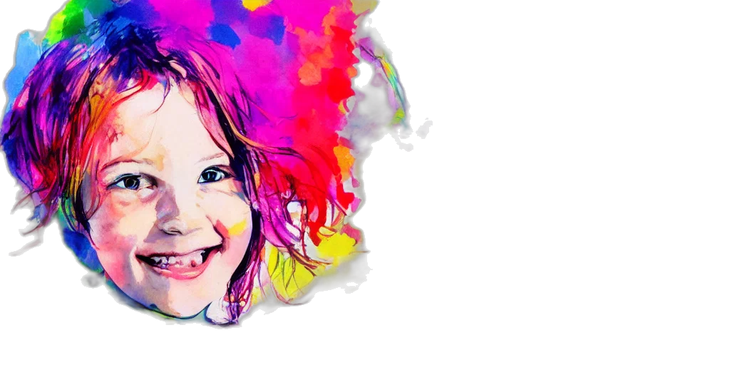 face, photorealistic, watercolor, oil painting transparent PNG cut-out