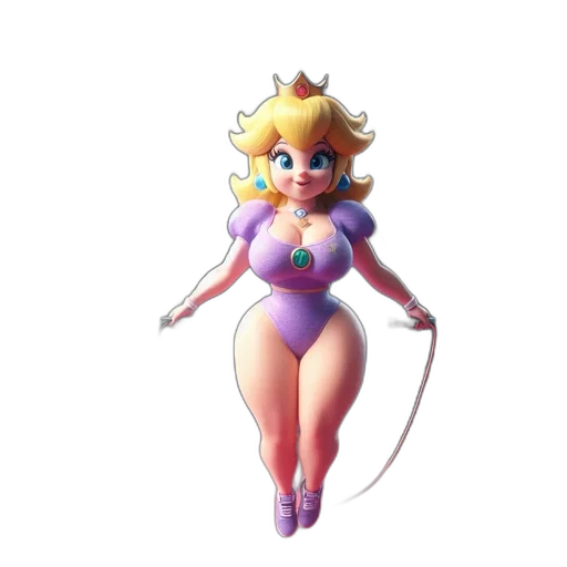dress, concept art, 3d render, pixel art, fantasy art, pastel, princess, peach transparent PNG cut-out