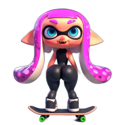 weapon, animal, dress, creature, 3d render, concept art, vaporwave, cartoon transparent PNG cut-out