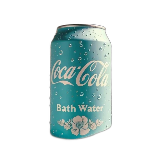bottle, vaporwave, photorealistic, 3d render, underwater, image, shows, bathtub transparent PNG cut-out