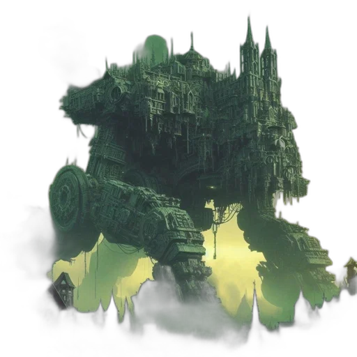 dragon, concept art, fantasy art, pixel art, 3d render, fog, underwater, forest transparent PNG cut-out