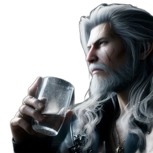 dragon, fantasy art, concept art, photorealistic, 3d render, man, long, silver transparent PNG cut-out
