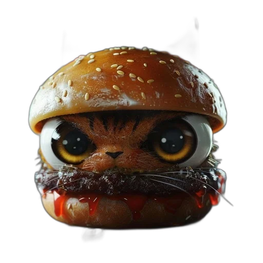 food, creature, animal, robot, 3d render, photorealistic, concept art, fantasy art transparent PNG cut-out