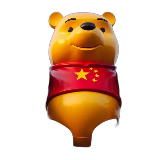 animal, mask, 3d render, concept art, photorealistic, winnie, pooh, clad transparent PNG cut-out