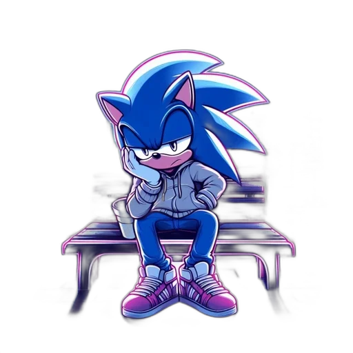 jacket, creature, animal, furniture, cartoon, pixel art, concept art, vaporwave transparent PNG cut-out