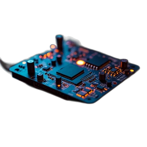 3d render, backlight, control, board transparent PNG cut-out