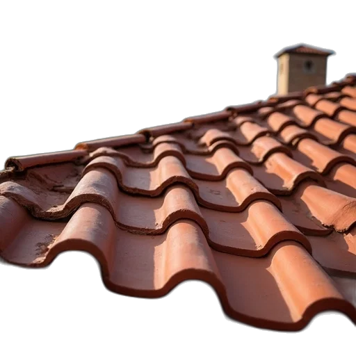 building, 3d render, earth tones, clay, tile, house, roof, photo transparent PNG cut-out