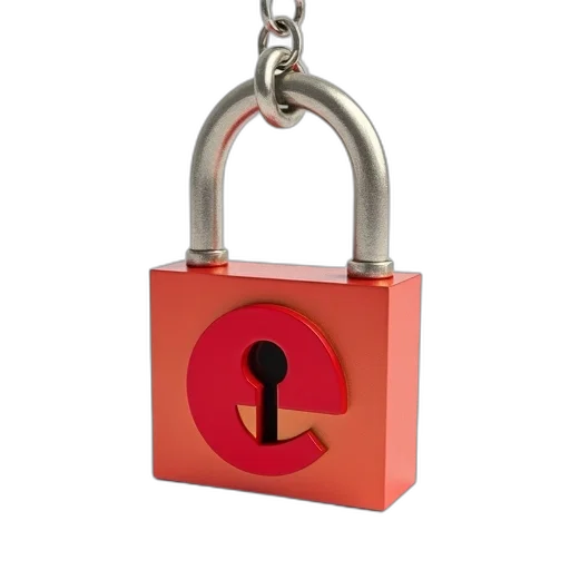 jewelry, furniture, red, gold, padlock, large, stylized, keyhole transparent PNG cut-out