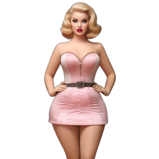 dress, 3d render, concept art, photorealistic, cartoon, elegant, woman, sporting transparent PNG cut-out