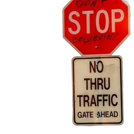 stop, sign, has, altered transparent PNG cut-out