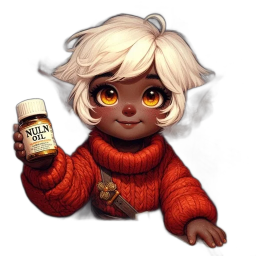 bottle, food, creature, face, pixel art, concept art, fantasy art, watercolor transparent PNG cut-out