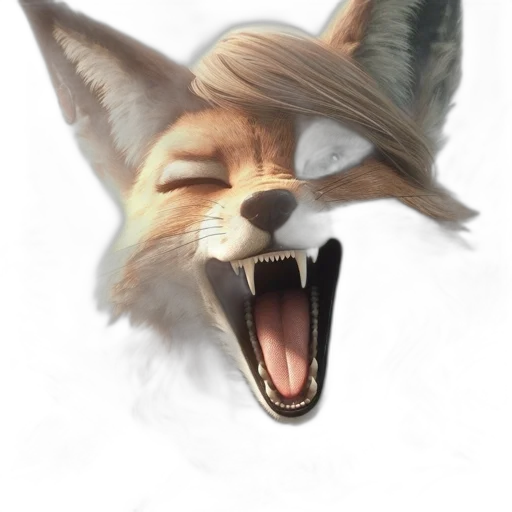 animal, creature, mask, face, concept art, photorealistic, 3d render, watercolor transparent PNG cut-out