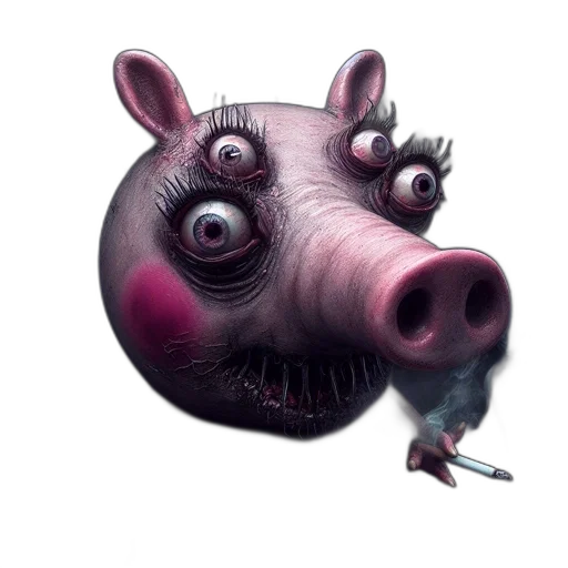 animal, mask, face, creature, concept art, photorealistic, 3d render, fantasy art transparent PNG cut-out