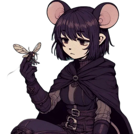 staff, weapon, animal, creature, concept art, fantasy art, pixel art, anime transparent PNG cut-out