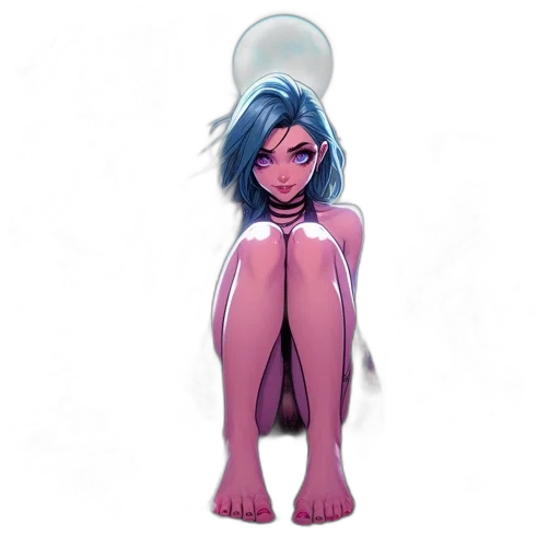 creature, hair, dress, umbrella, concept art, comic book art, fantasy art, cartoon transparent PNG cut-out