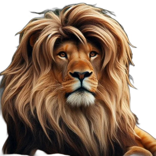 animal, crown, hair, staff, photorealistic, oil painting, fantasy art, concept art transparent PNG cut-out