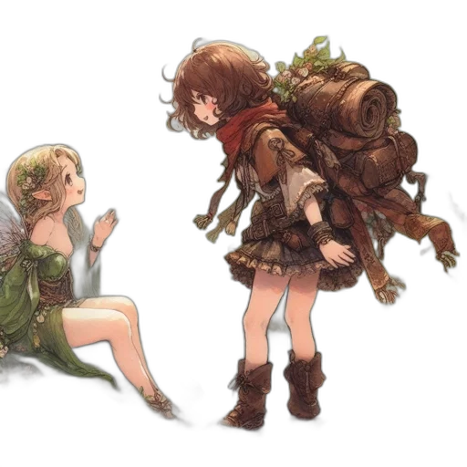 concept art, fantasy art, watercolor, pixel art, forest, underwater, snow, fire transparent PNG cut-out