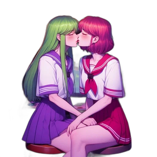 pixel art, anime, vaporwave, watercolor, neon lights, outer space, fire, green transparent PNG cut-out