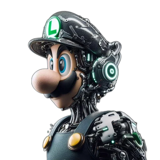 robot, mask, 3d render, cyberpunk, concept art, green, detailed, illustration transparent PNG cut-out