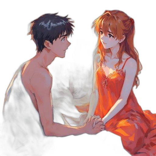 dress, anime, pixel art, concept art, fantasy art, fire, underwater, sunset transparent PNG cut-out