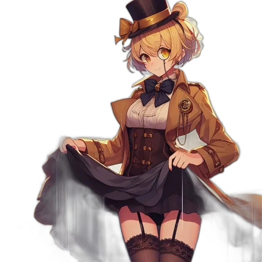 staff, hat, dress, weapon, anime, concept art, fantasy art, pixel art transparent PNG cut-out
