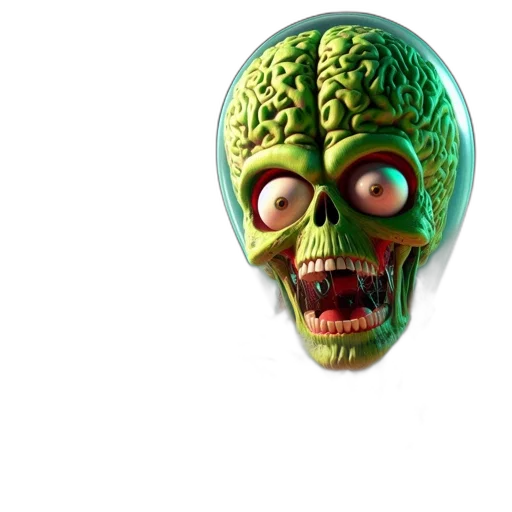 mask, face, creature, 3d render, concept art, photorealistic, pixel art, green transparent PNG cut-out