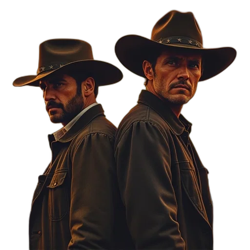 hat, jacket, concept art, photorealistic transparent PNG cut-out