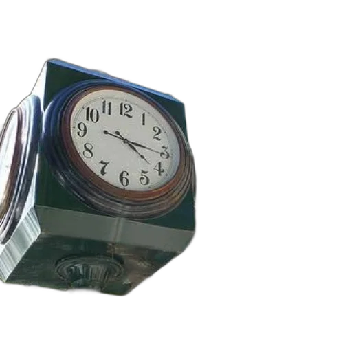 3d render, photorealistic, vintage-style, clock transparent PNG cut-out