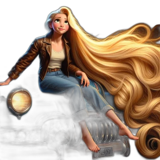 hair, fantasy art, concept art, cartoon, comic book art, outer space, fire, underwater transparent PNG cut-out