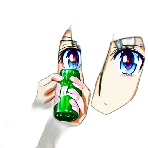 bottle, weapon, robot, creature transparent PNG cut-out