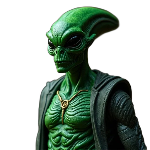 creature, staff, 3d render, concept art, outer space, green, files, featuring transparent PNG cut-out