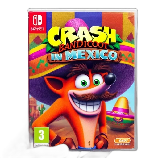 creature, concept art, cover, art, crash, bandicoot, mexico, featuring transparent PNG cut-out