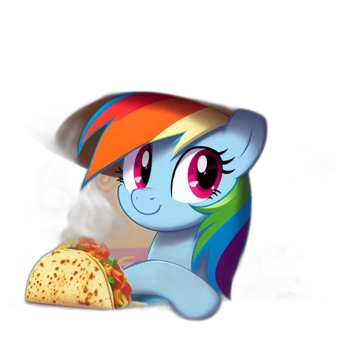 food, hat, pixel art, concept art, fantasy art, vaporwave, animated, pegasus transparent PNG cut-out