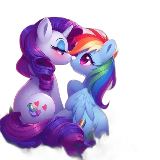 concept art, 3d render, fantasy art, pixel art, pastel, colorful, two, animated transparent PNG cut-out
