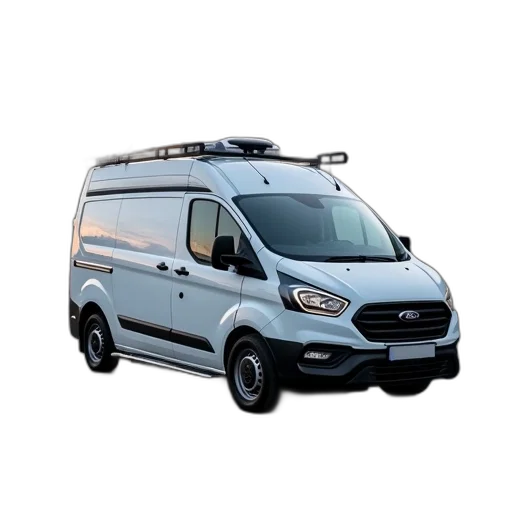car, 3d render, ford, transit transparent PNG cut-out