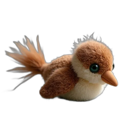 animal, creature, staff, dragon, 3d render, concept art, plush, toy transparent PNG cut-out