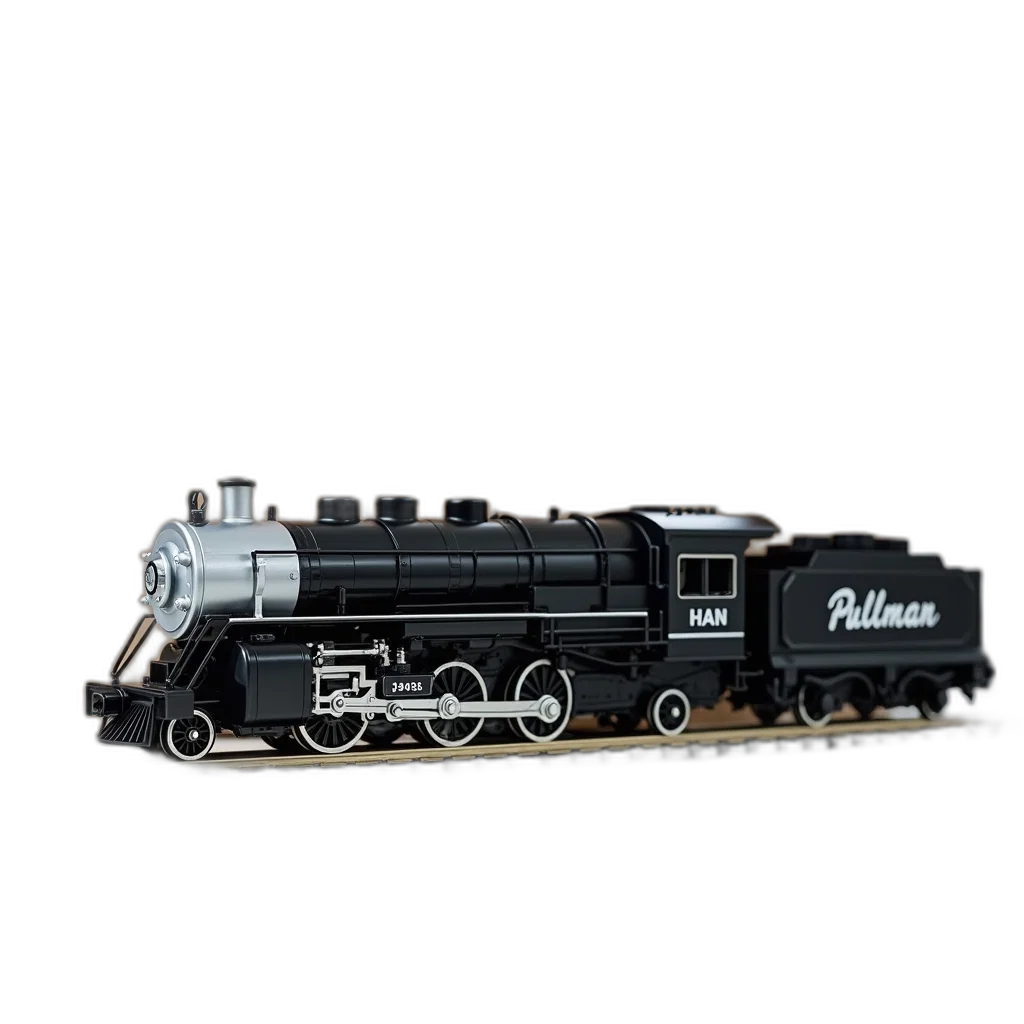 3d render, concept art, photorealistic, model, train, name, pullman, side transparent PNG cut-out
