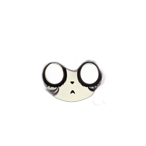 mask, animal, face, staff, cartoon, concept art, monochrome, animated transparent PNG cut-out