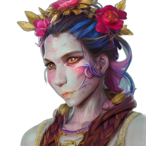 mask, face, crown, staff transparent PNG cut-out