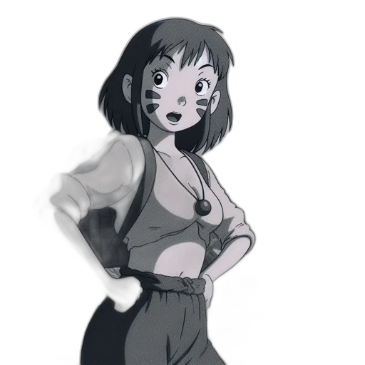 dress, robot, staff, creature, concept art, anime, cartoon, comic book art transparent PNG cut-out