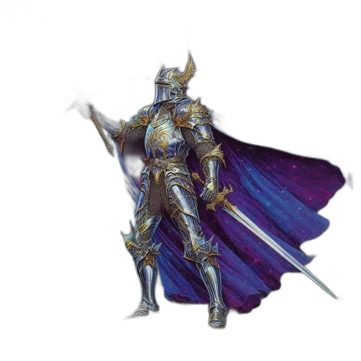 sword, dragon, weapon, concept art, fantasy art, 3d render, blue, dark transparent PNG cut-out