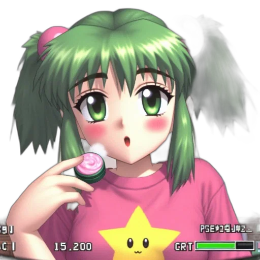 weapon, creature, staff, robot, vaporwave, anime, pixel art, 3d render transparent PNG cut-out