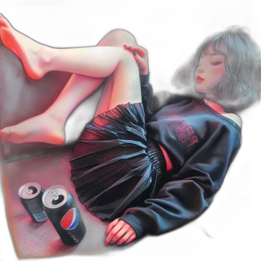 jacket, shoes, dress, robot, oil painting, photorealistic, concept art, cyberpunk transparent PNG cut-out