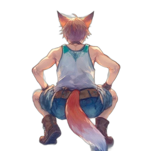 staff, animal, creature, weapon, watercolor, pixel art, concept art, anime transparent PNG cut-out