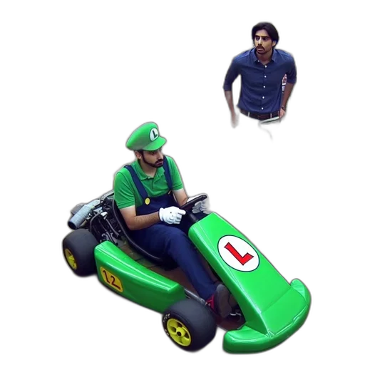 car, weapon, hat, animal, 3d render, concept art, pixel art, vaporwave transparent PNG cut-out